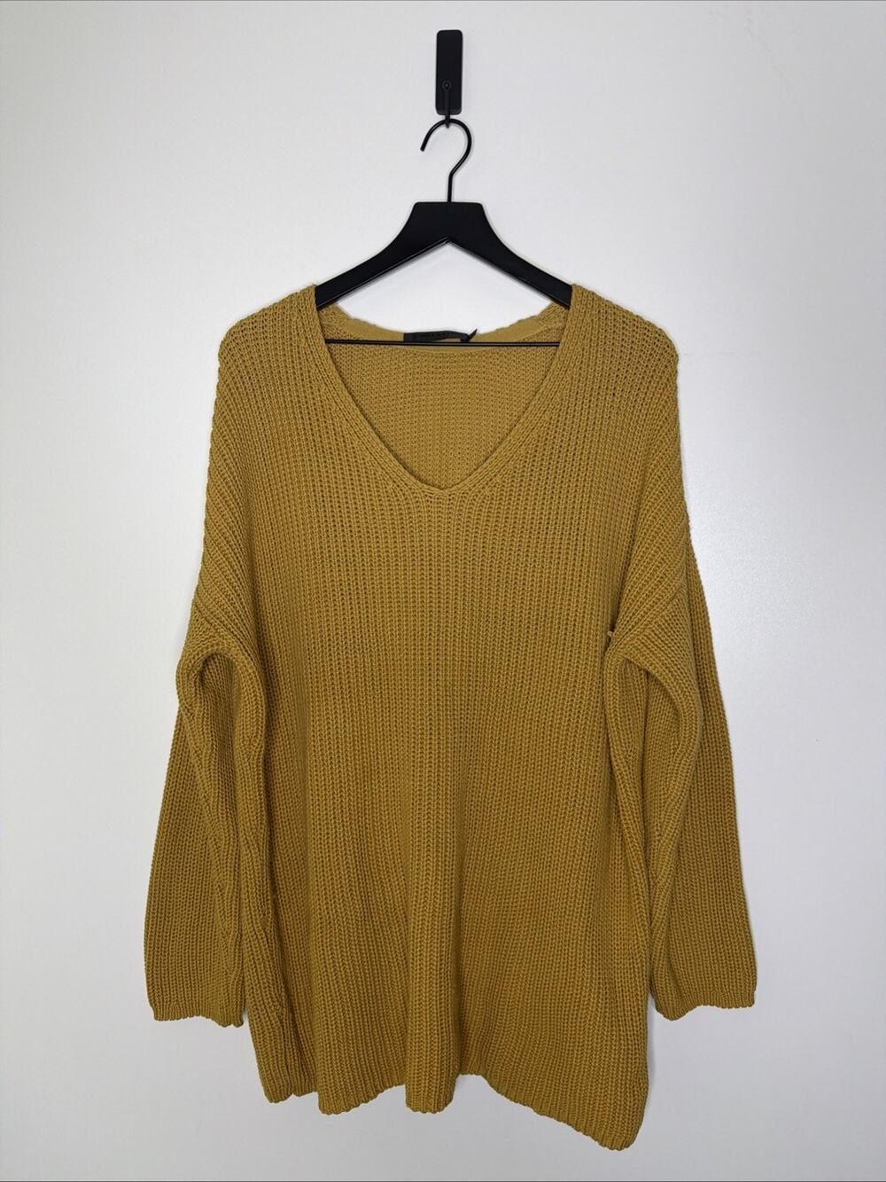 Jenni Kayne Fisherman Organic Cotton Sweater Mustard Size Xl